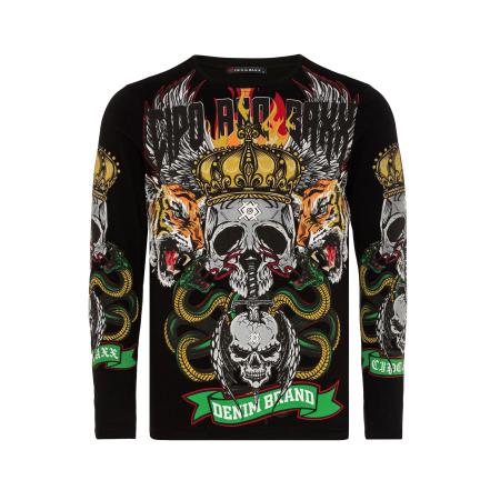 Cipo & Baxx CIPO & BAXX Shirt geel / groen / zwart