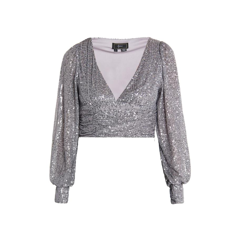 Faina faina Shirt Nascita zilvergrijs / zilver -
