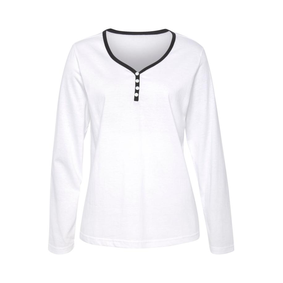 VIVANCE VIVANCE Shirt zwart / wit -