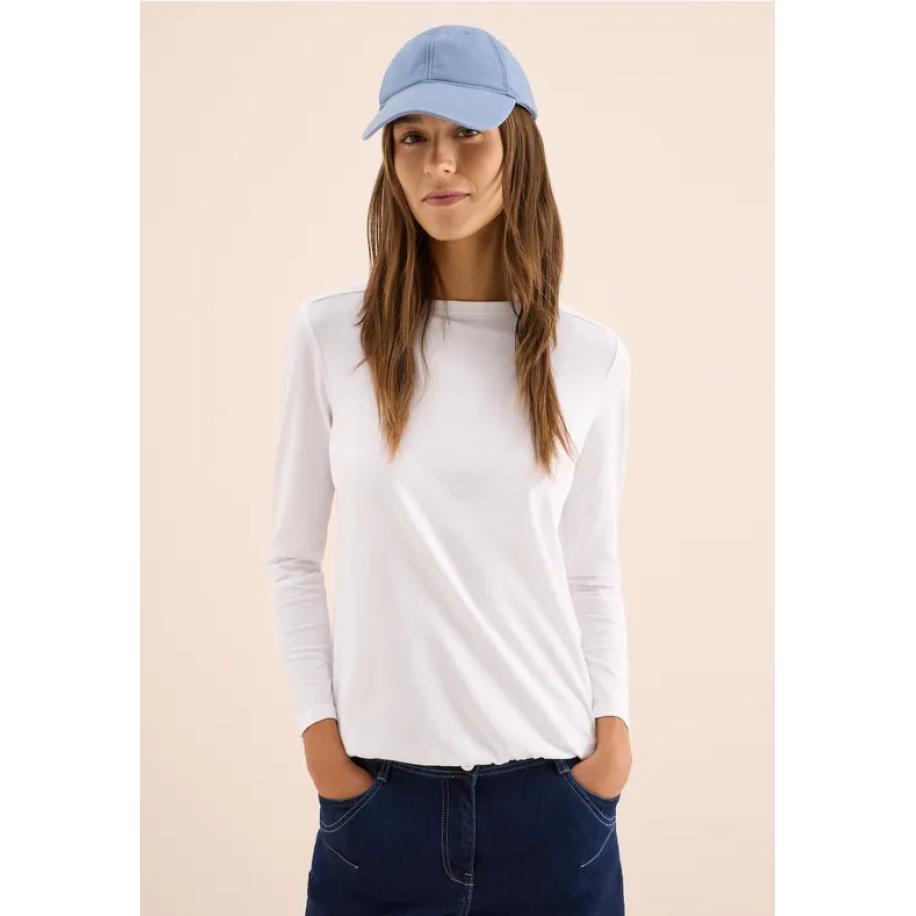 CECIL Shirt in effen kleur Wit