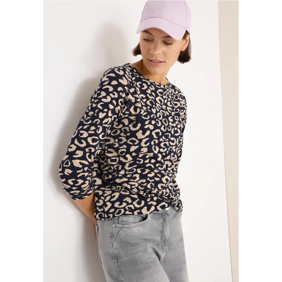 CECIL Shirt met patroon Blauw