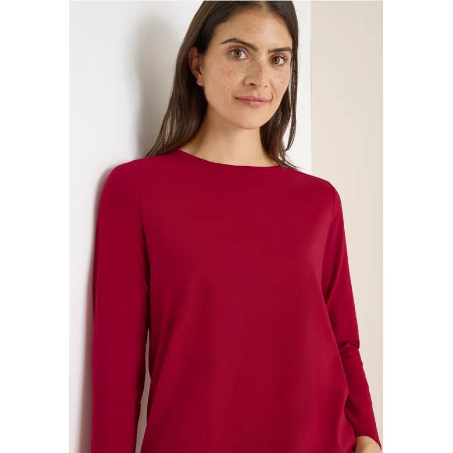 CECIL Shirt in effen kleur Rood