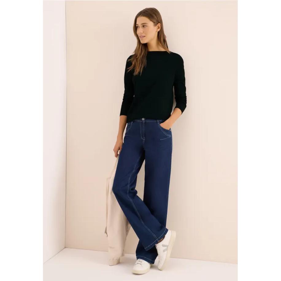 CECIL Shirt in effen kleur Groen