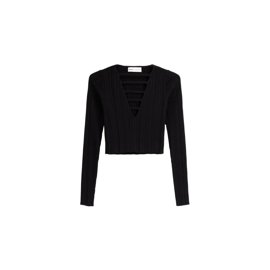 Bershka Bershka Shirt zwart -