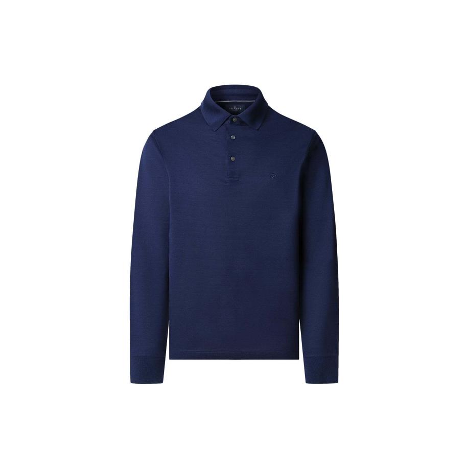 Hackett London Shirt marine Blauw