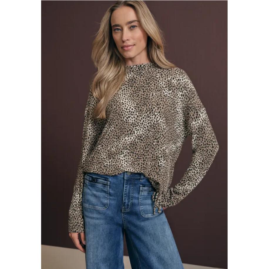 Street One Zacht shirt - Bruin