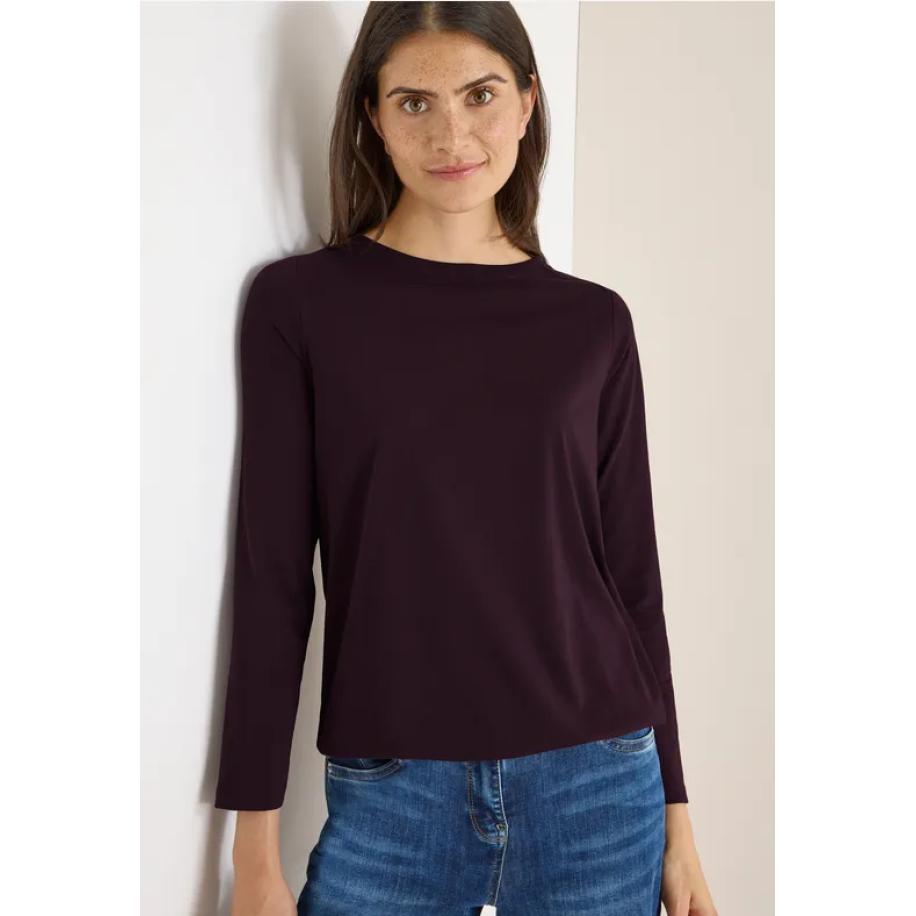 CECIL Shirt in effen kleur Rood