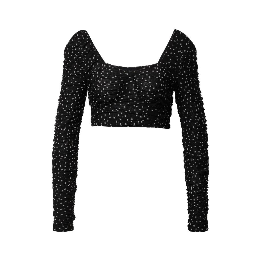 EDITED EDITED Shirt Vally zwart / wit -