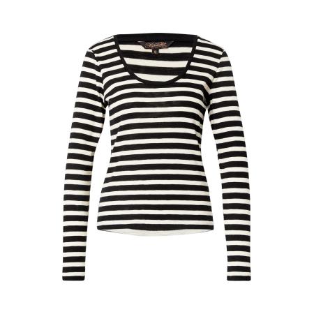 Herrlicher Herrlicher Shirt Kallie zwart / wit
