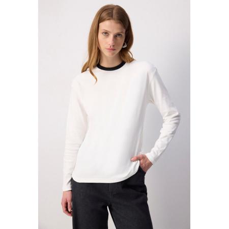 Touche Prive Touche Prive Shirt ecru / zwart