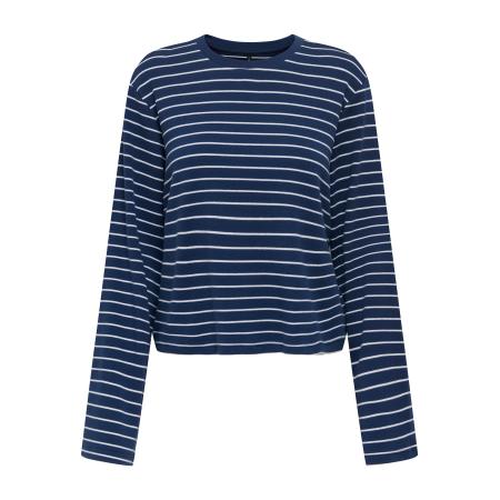 Only ONLY Shirt donkerblauw / wit