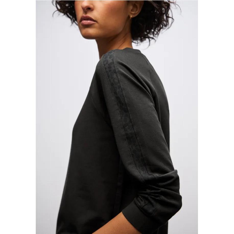 Street One Shirt met leo gallon strepen Bruin