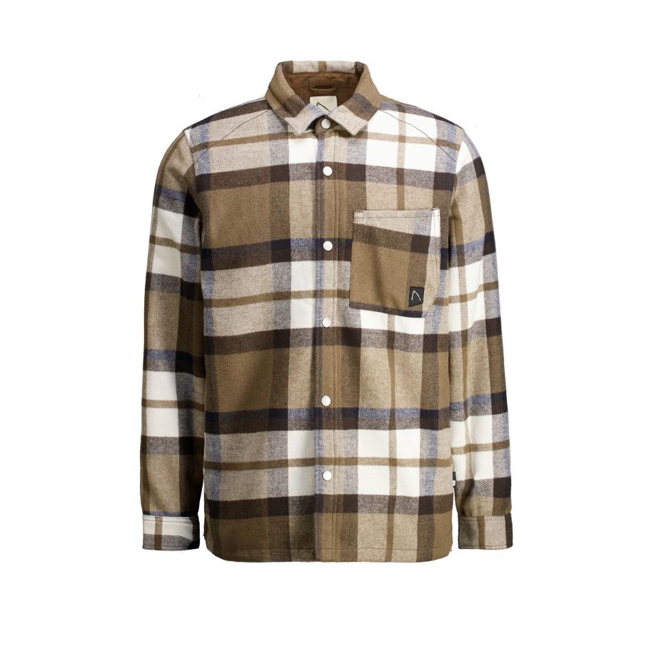 Chasin' CHASIN Shirt Axel Mick bruin / lichtbruin / wit -