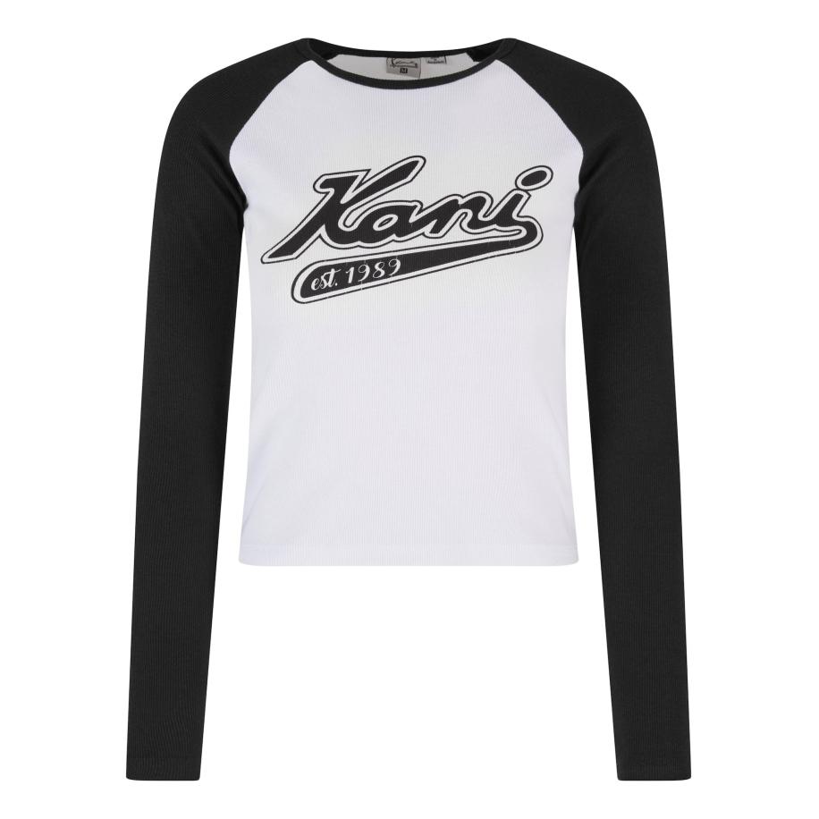Karl Kani Shirt zwart / wit Wit