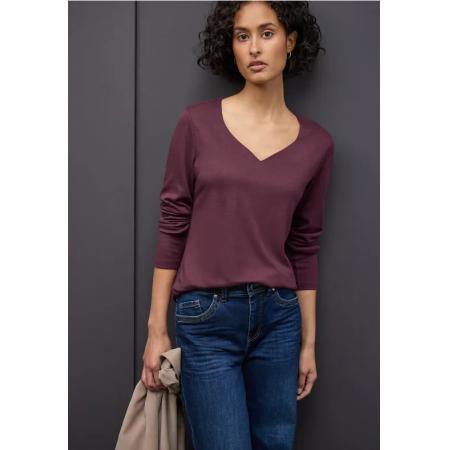 Street One Shirt met hartvormige halslijn