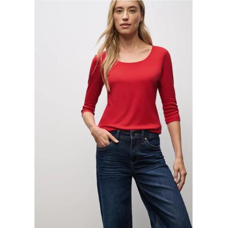 Street One Basic Shirt met 3/4 mouwen