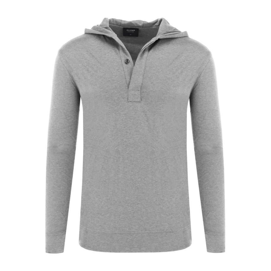 OLYMP SIGNATURE Soft Business Sweatshirt zilvergrijs, Effen Grijs