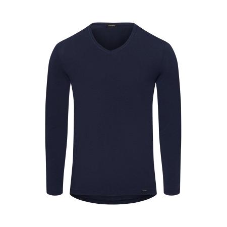 Hanro Hanro Shirt Natural Function donkerblauw