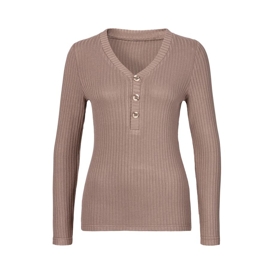 Lascana LASCANA Shirt taupe -
