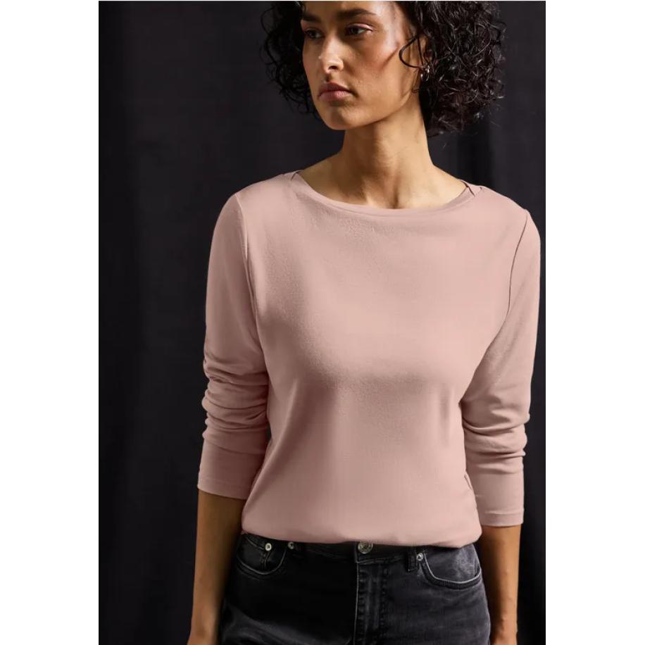 Street One Basic shirt met lange mouwen Roze