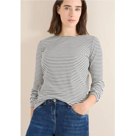 CECIL Gestreept shirt met lange mouwen -