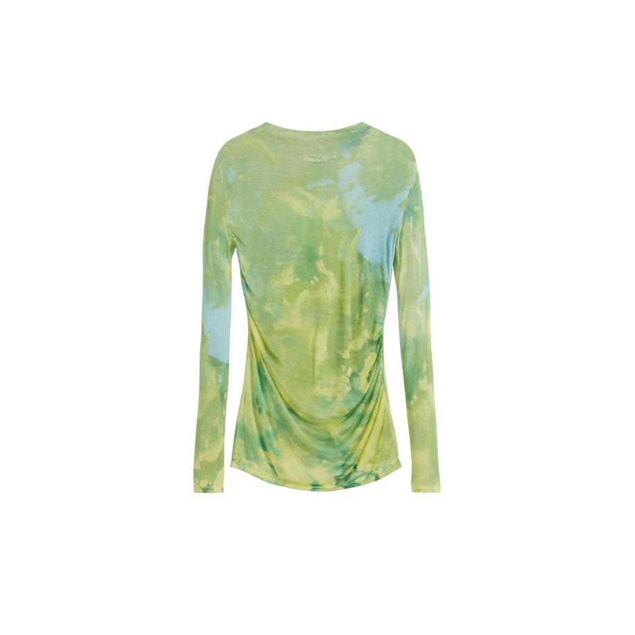 Desigual Desigual Shirt lichtblauw / lichtgeel / groen -