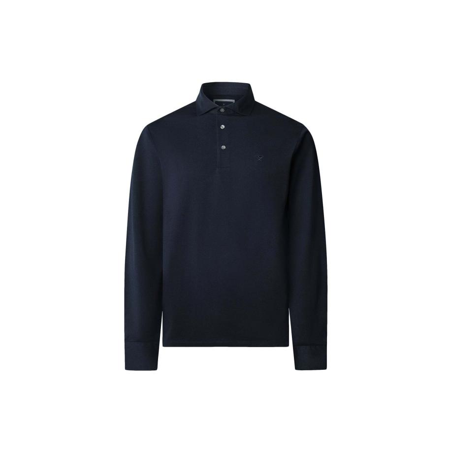 Hackett London Shirt navy Blauw