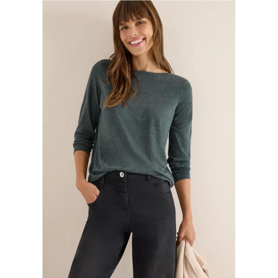 CECIL Shirt met lange mouwen Groen