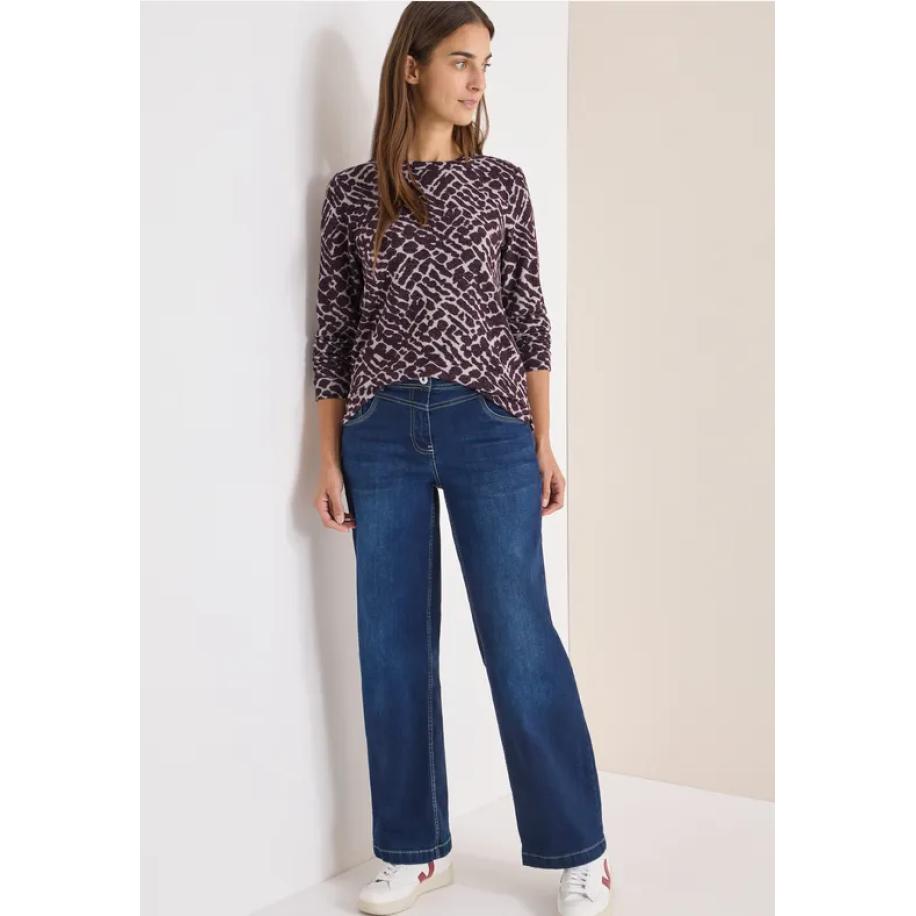 CECIL Shirt met gezellige print - Rood