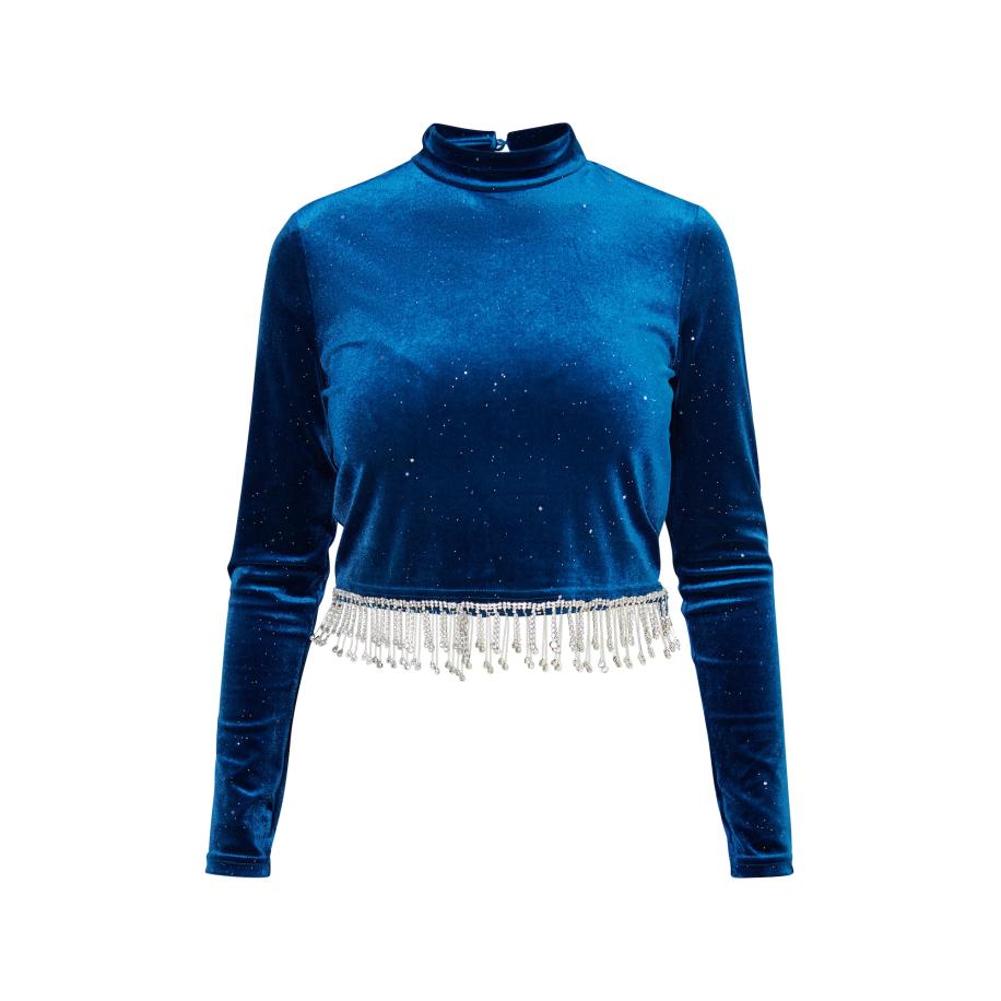 Faina faina Shirt ultramarine blauw -