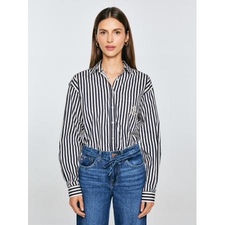 Big Star BIG STAR Shirt Tina marine / wit