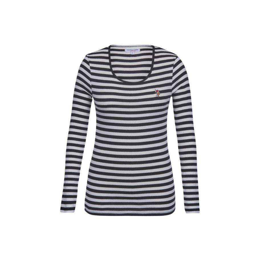 U.S. Polo Assn. U.S. POLO ASSN. Shirt Chanett zwart / wit -