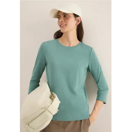 CECIL Shirt met geribde structuur