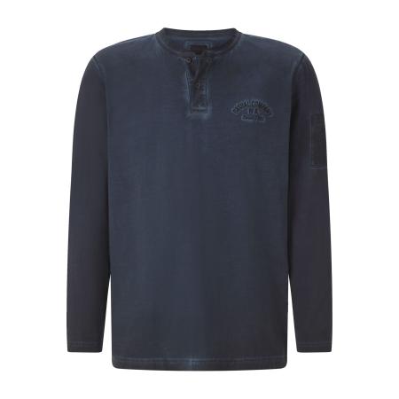 BABISTA Longsleeve blauw, Effen