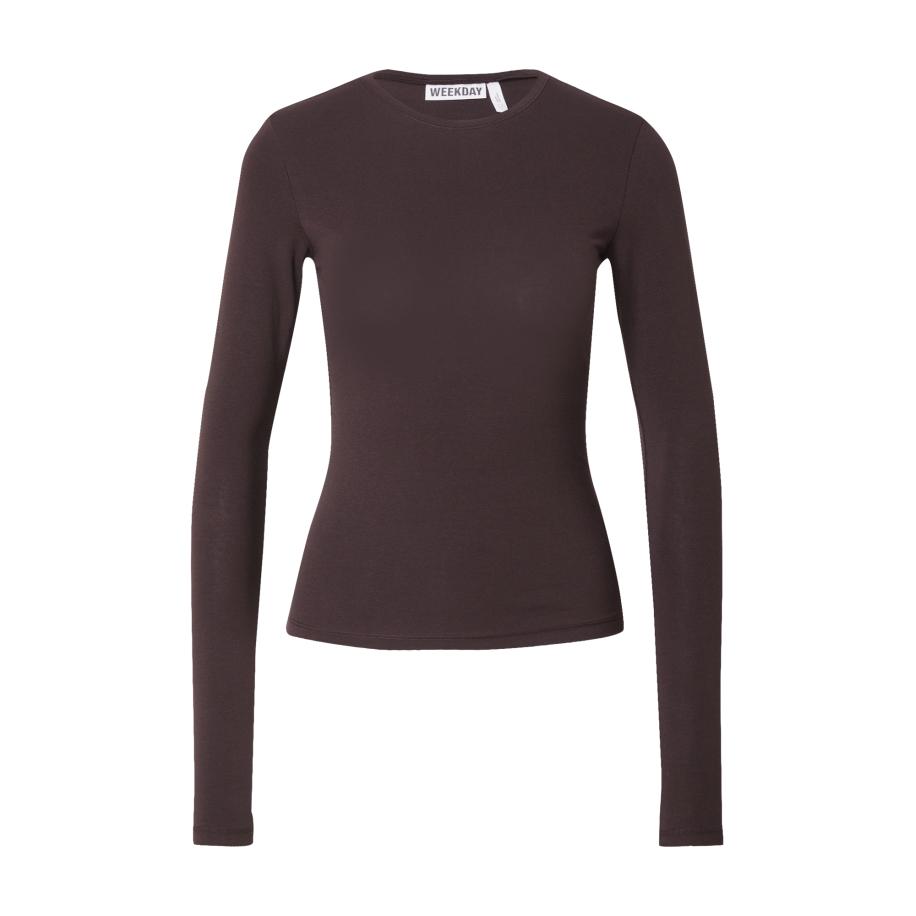 Weekday WEEKDAY Shirt donkerbruin -