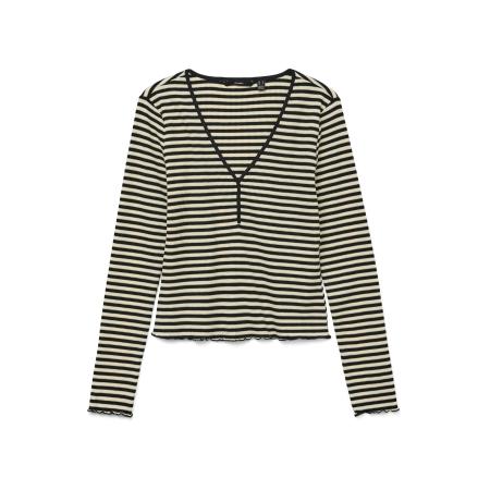 Vero Moda VERO MODA Shirt VMISABELLA ecru / zwart