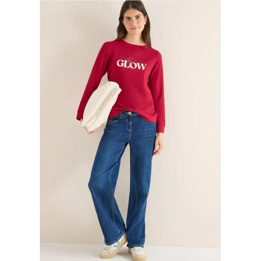 CECIL Shirt met tekst Rood