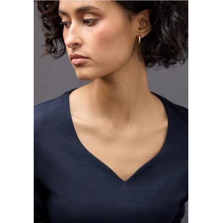 Street One Shirt met hartvormige halslijn