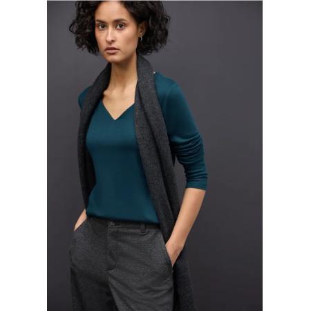 Street One Shirt met hartvormige halslijn