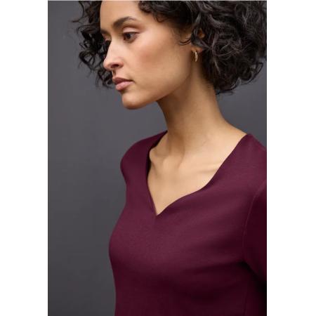 Street One Shirt met hartvormige halslijn