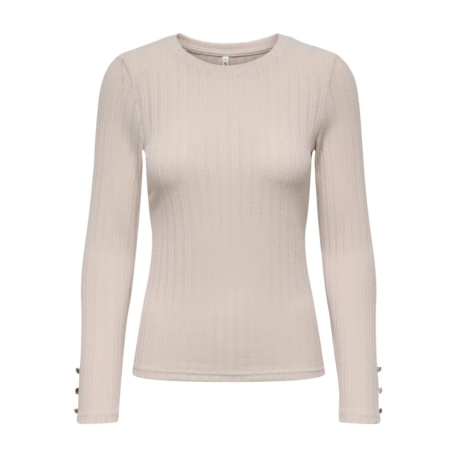 Only ONLY Shirt ONLVIOLA stone grey -