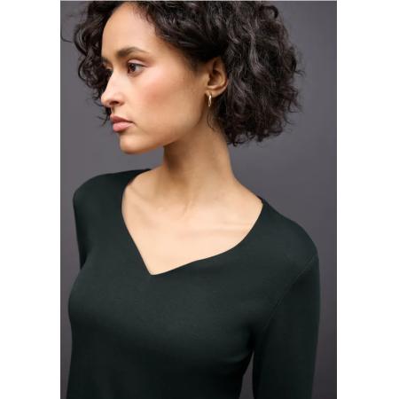 Street One Shirt met hartvormige halslijn