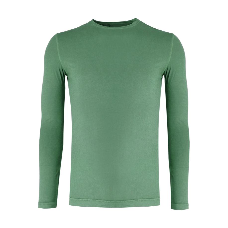 Marvelis Casual Longsleeve groen, Effen Groen