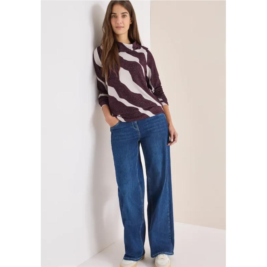 CECIL Gezellig shirt met patroon - Rood