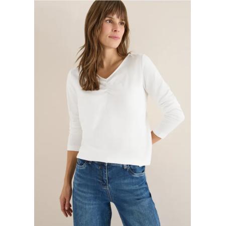 CECIL Basic shirt met rimpels