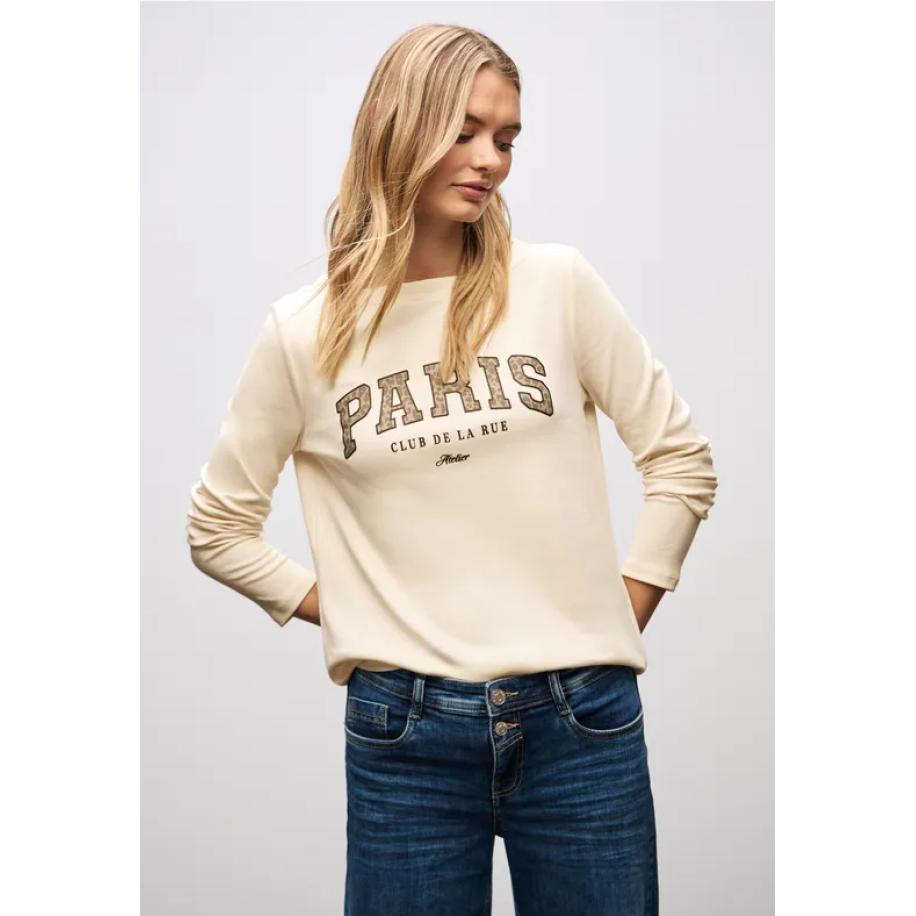 Street One Langarmshirt mit Wording Bruin