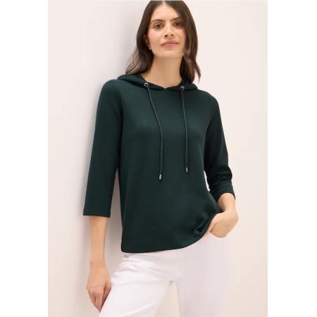 CECIL Hoodie Shirt met geribde structuur