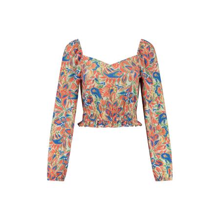 Shiwi Shiwi Shirt taupe / blauw / groen / oranje