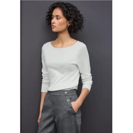 Street One Basic shirt met lange mouwen -