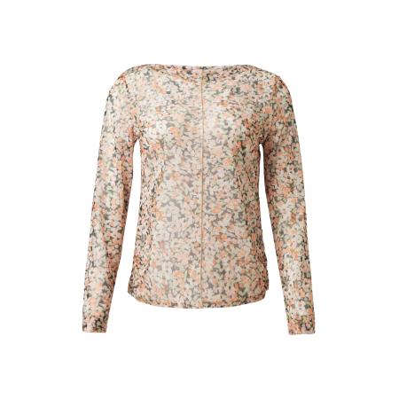 comma casual identity comma casual identity Shirt beige / olijfgroen / pink